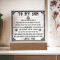 Son - Never Lose Acrylic Square Plaque