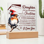 Daughter - Robins Bring Joy Acrylic Square Plaque
