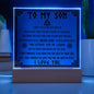 Son - Never Lose Acrylic Square Plaque