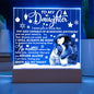Daughter - Loving You Acrylic Square Plaque