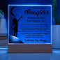 Daughter - Kind, Loving Square Acrylic Plaque