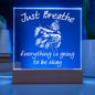 Just Breathe Acrylic Square Plaque