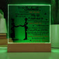 Wife - Breathe For You Acrylic Square Plaque