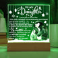 Daughter - Loving You Acrylic Square Plaque