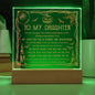 Daughter - Light Of Life Acrylic Square Plaque