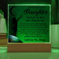 Daughter - Kind, Loving Square Acrylic Plaque