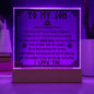 Son - Never Lose Acrylic Square Plaque