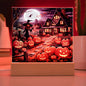 Halloween Home Square Acrylic Plaque
