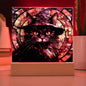 Halloween Black Cat Square Acrylic Plaque