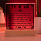 Son - Never Lose Acrylic Square Plaque