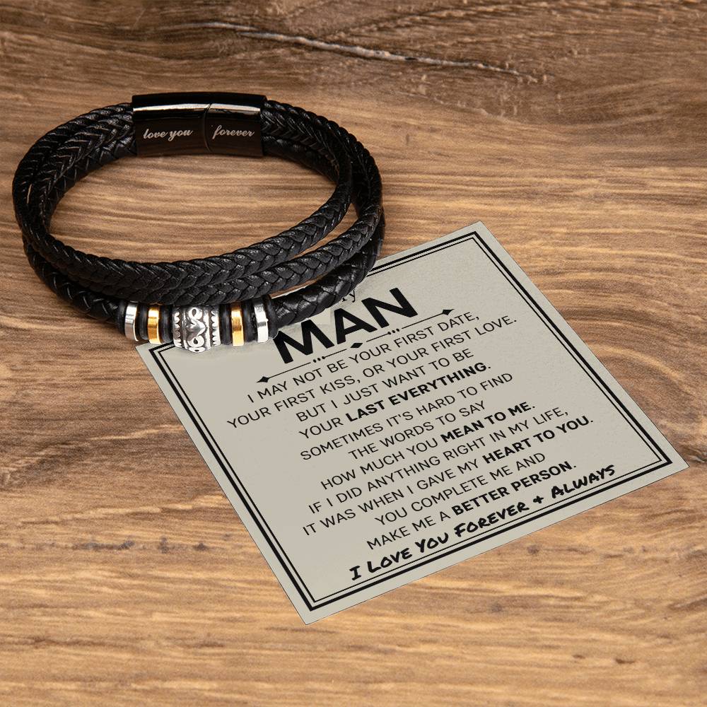 Boyfriend-Last Everything Love You Forever Bracelet