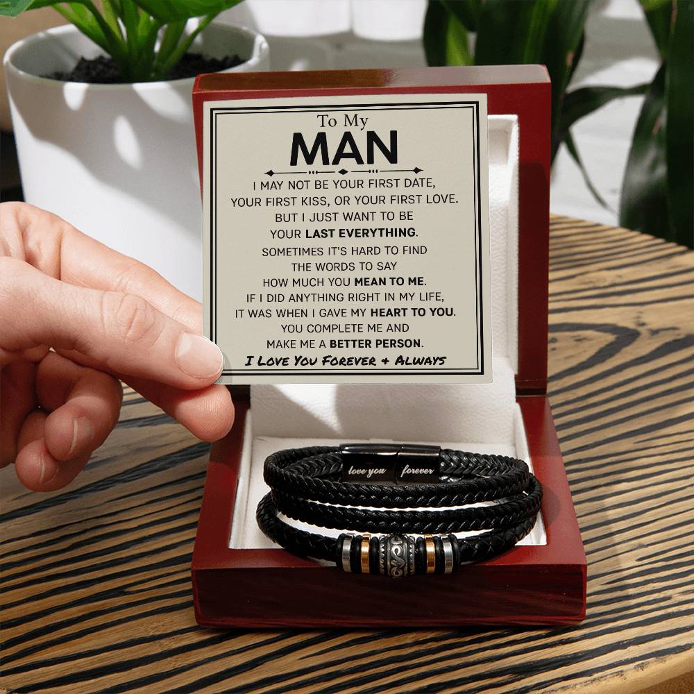 Boyfriend-Last Everything Love You Forever Bracelet