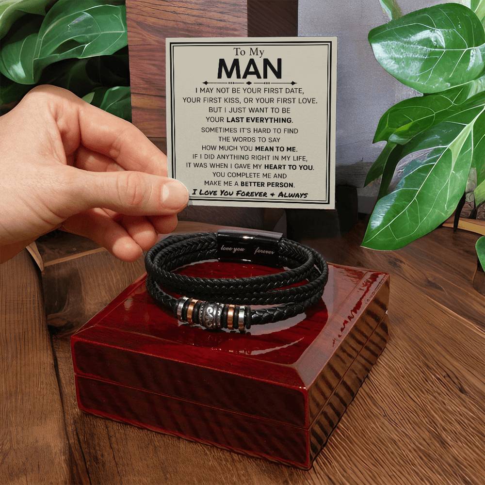 Boyfriend-Last Everything Love You Forever Bracelet