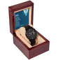 Dad-You Hold A Place In My Heart-Black Chronograph Watch