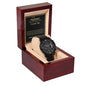 Husband-Grateful To Be Yours-Black Chronograph Watch