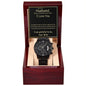 Husband-Grateful To Be Yours-Black Chronograph Watch