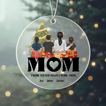 Clear Acrylic Circle Ornament – Hand‑Crafted Keepsake for Home & Holiday