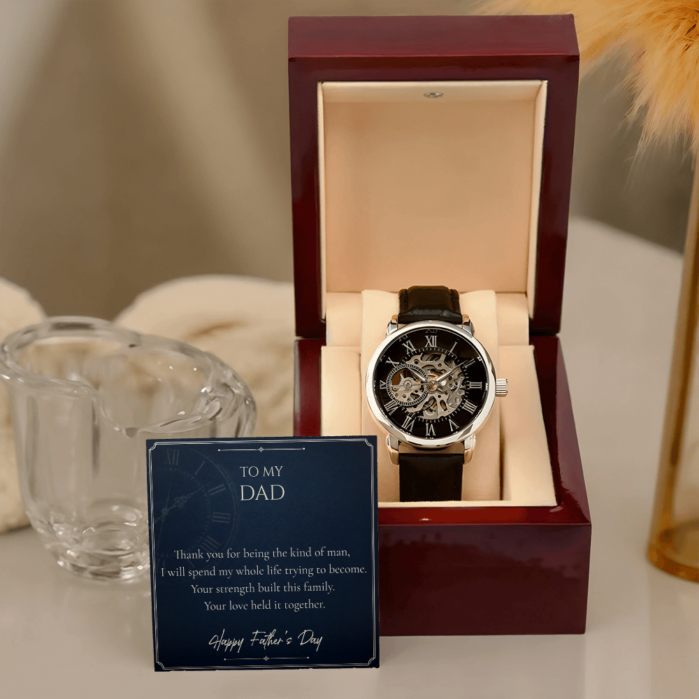 Dad — Kind Of Man — Men's Openwork Watch
