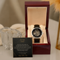 Dad — Man Who Taught Me — Men's Openwork Watch