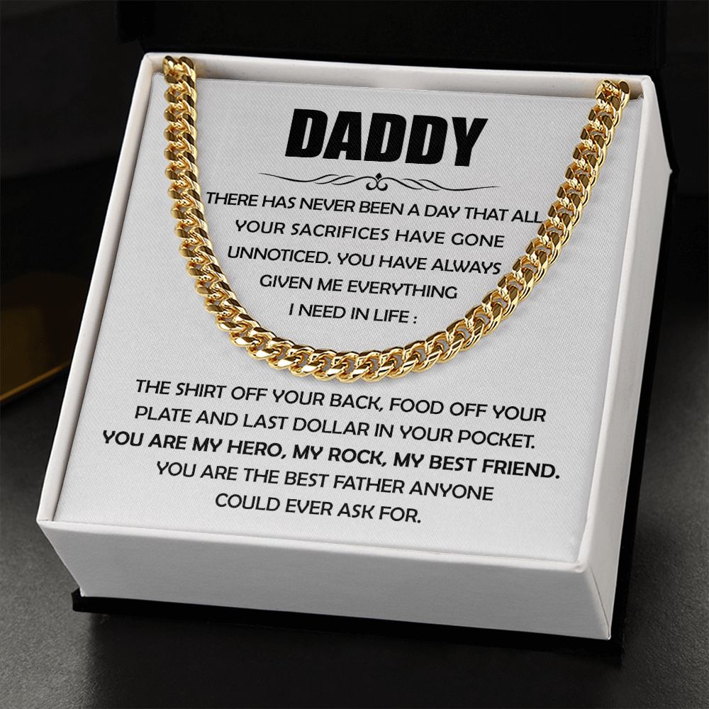 Dad-Given Me Everything Cuban Link Chain