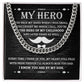 Dad-Hero Of My Childhood Cuban Link Chain