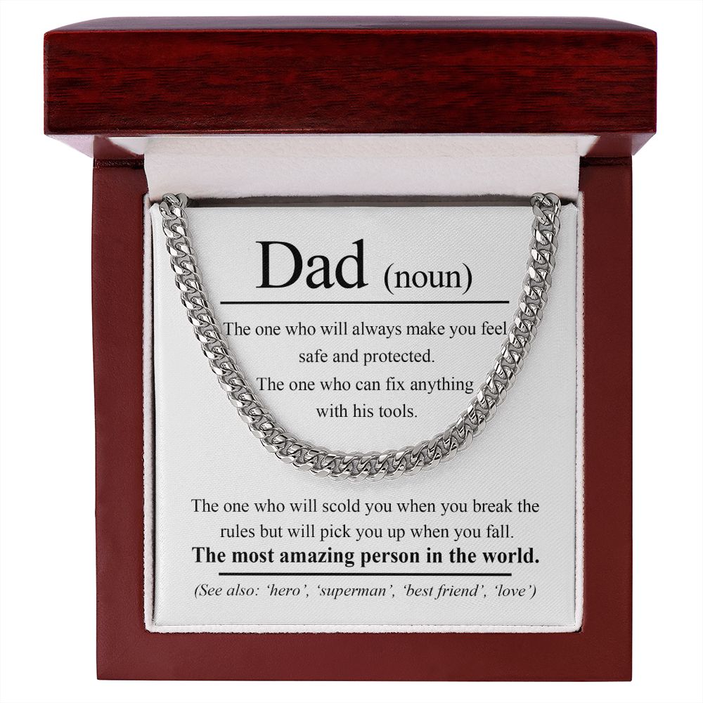 Dad-Noun Cuban Link Chain