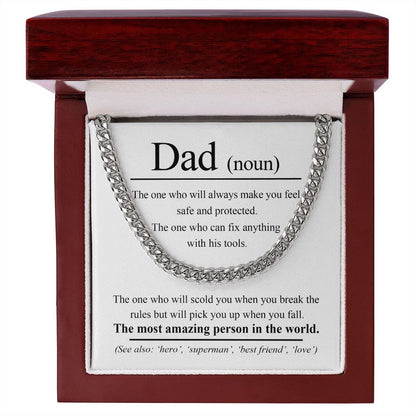 Dad-Noun Cuban Link Chain