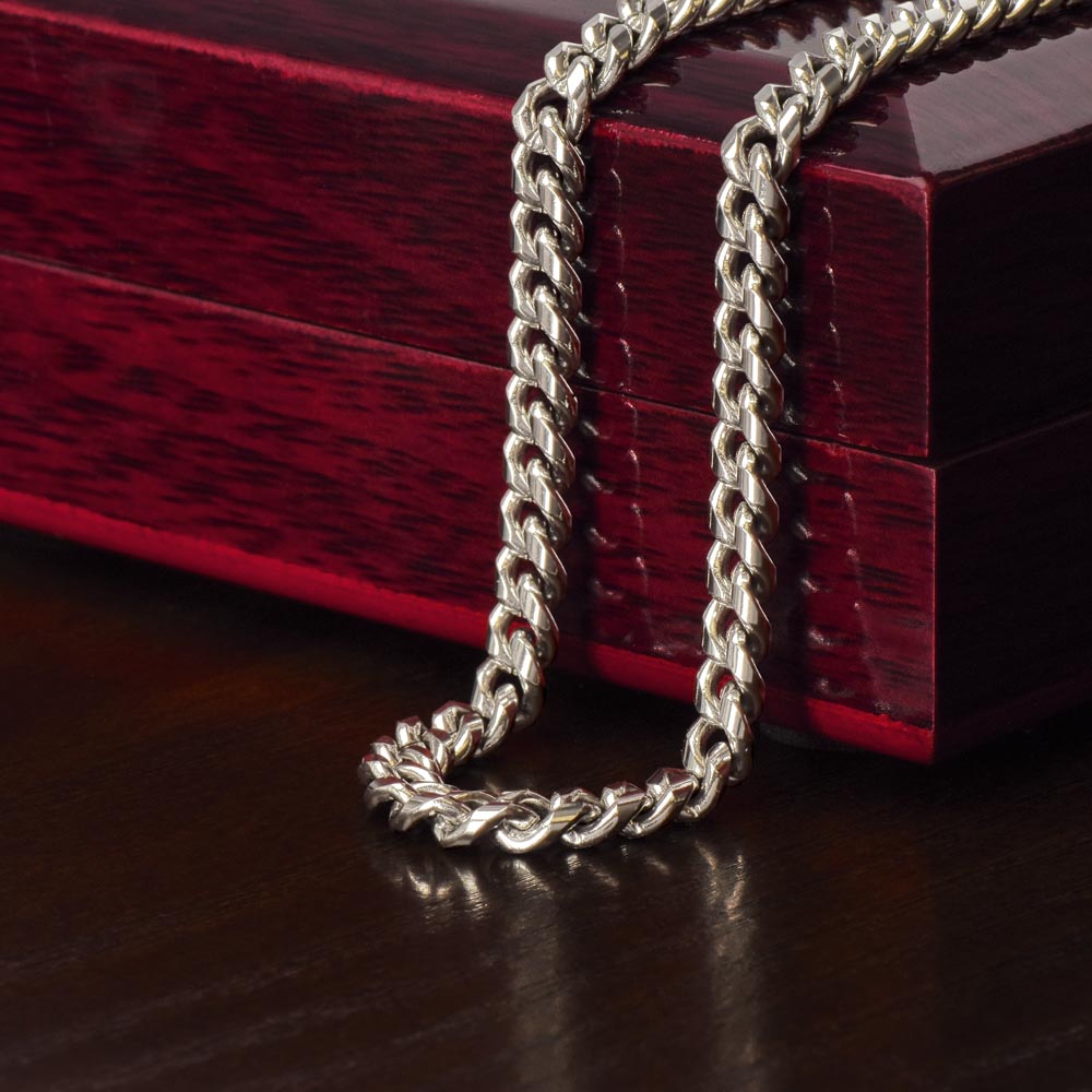 Dad-Strength Of A Mountain Cuban Link Chain