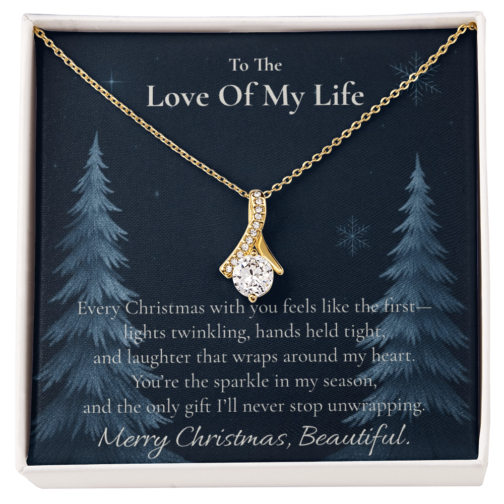 For Wife - The Sparkle In My Season Alluring Beauty Necklace