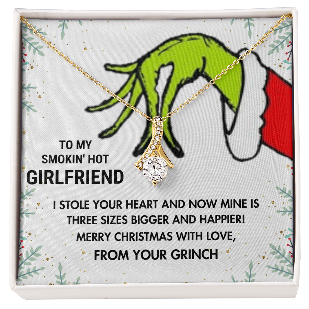 To My Smokin' Hot Girlfriend—I Stole Your Heart Alluring Beauty Necklace