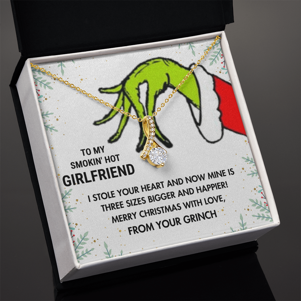 To My Smokin' Hot Girlfriend—I Stole Your Heart Alluring Beauty Necklace