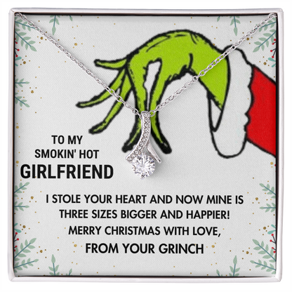 To My Smokin' Hot Girlfriend—I Stole Your Heart Alluring Beauty Necklace