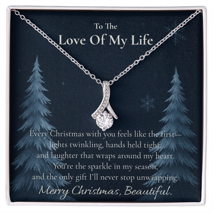 For Wife - The Sparkle In My Season Alluring Beauty Necklace