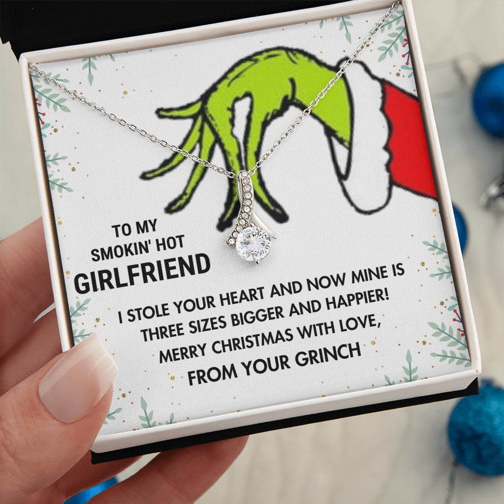 To My Smokin' Hot Girlfriend—I Stole Your Heart Alluring Beauty Necklace