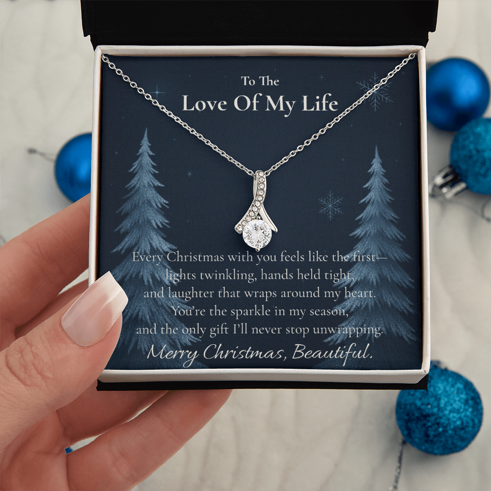 For Wife - The Sparkle In My Season Alluring Beauty Necklace