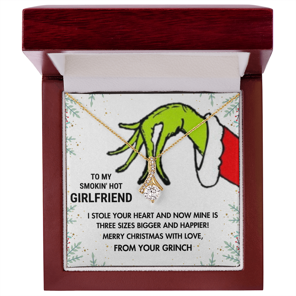 To My Smokin' Hot Girlfriend—I Stole Your Heart Alluring Beauty Necklace