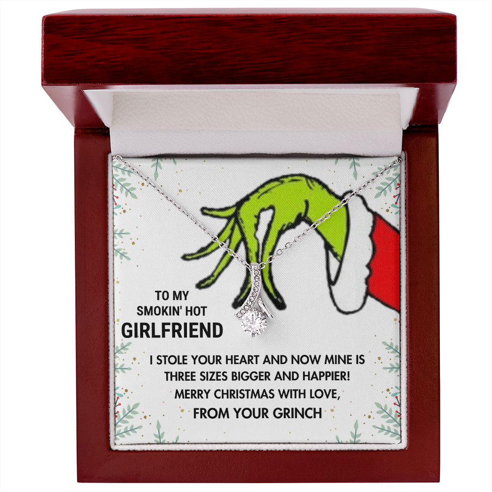 To My Smokin' Hot Girlfriend—I Stole Your Heart Alluring Beauty Necklace