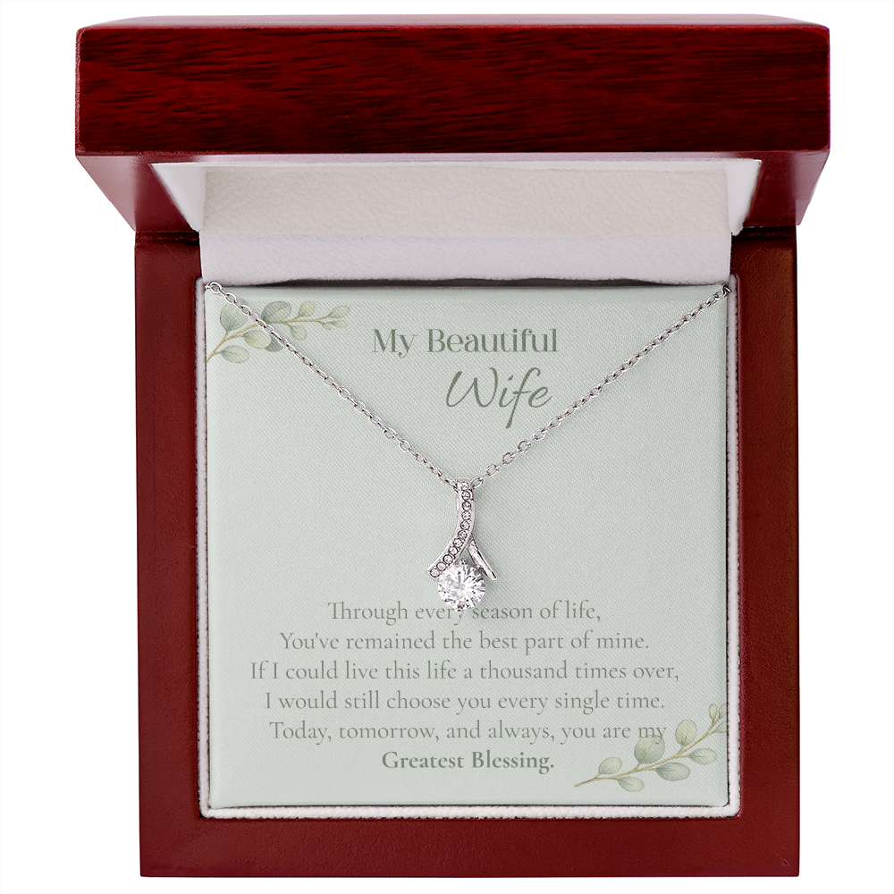Wife — My Greatest Blessing Alluring Beauty Necklace