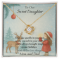 Daughter - Sparkle In Your Eyes Love Knot Necklace