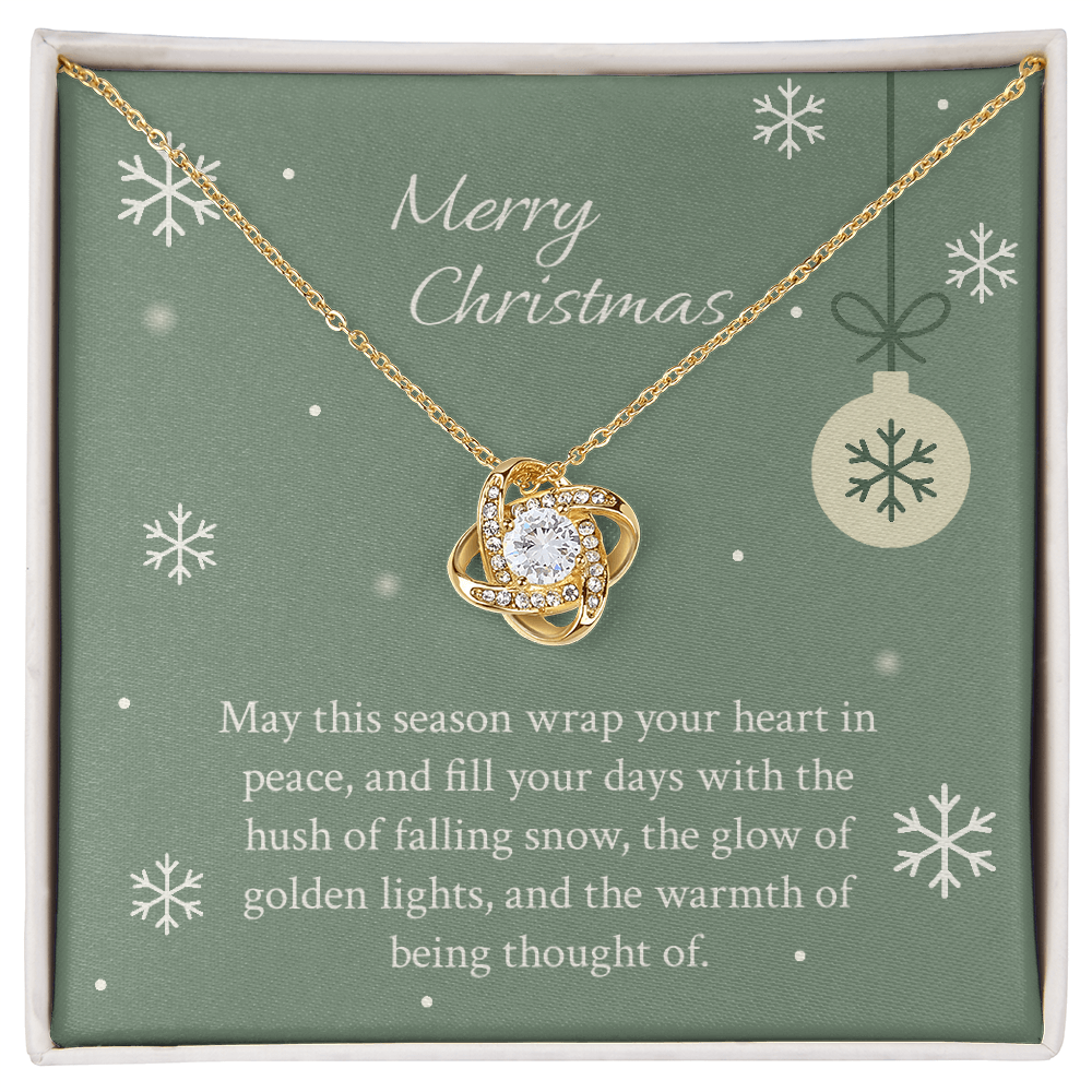 For Her - Evergreen Wishes Love Knot Necklace