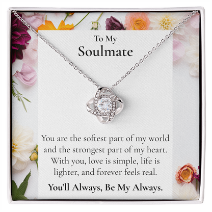 Wife —My Always Love Knot Necklace