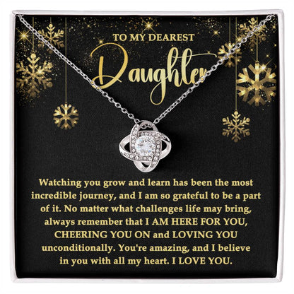 Daughter - Here For You Love Knot Necklace