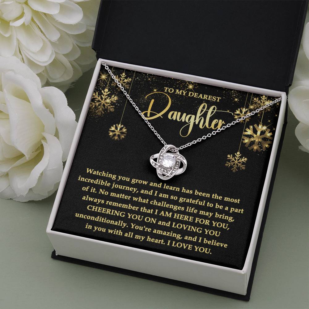 Daughter - Here For You Love Knot Necklace