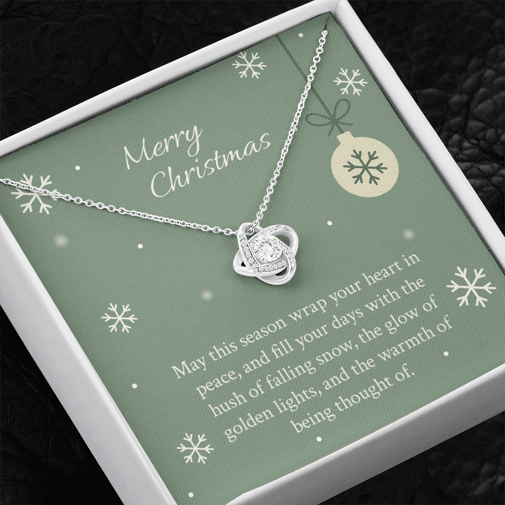For Her - Evergreen Wishes Love Knot Necklace