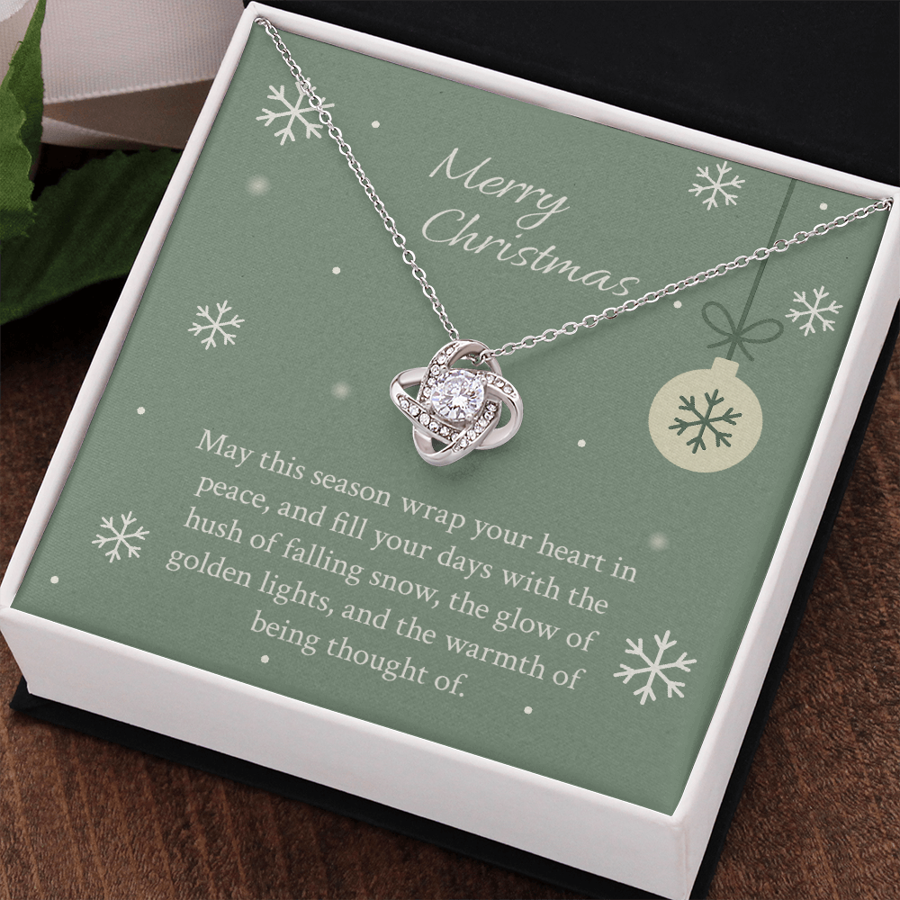 For Her - Evergreen Wishes Love Knot Necklace