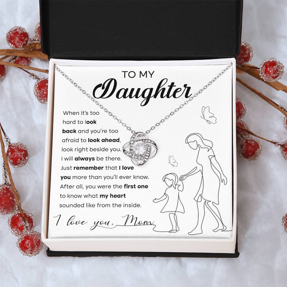 Daughter - Be There Love Knot Necklace