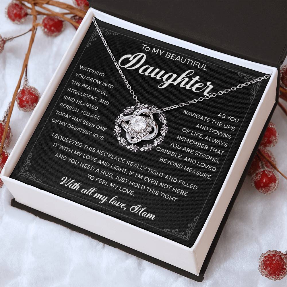 Daughter - My Greatest Joys Love Knot Necklace