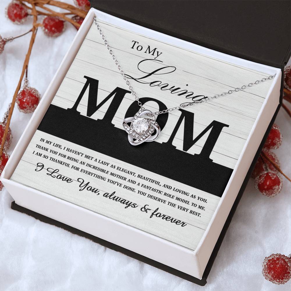 Mom - Loving As You Love Knot Necklace