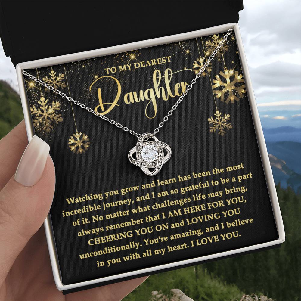 Daughter - Here For You Love Knot Necklace