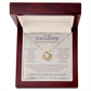 Daughter — Straighten Your Crown Love Knot Necklace